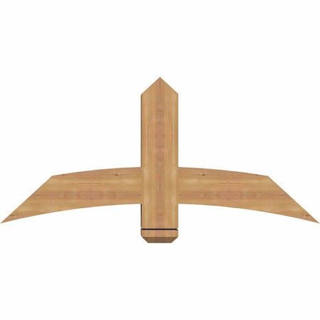 Ekena Millwork Bellingham Timber Gable Bracket, Western Red Cedar, 48"W x 22"H x 5 1/2"D x 5 1/2"F, 11/12 Pitch GBW048X22X0606BEL00SWR
